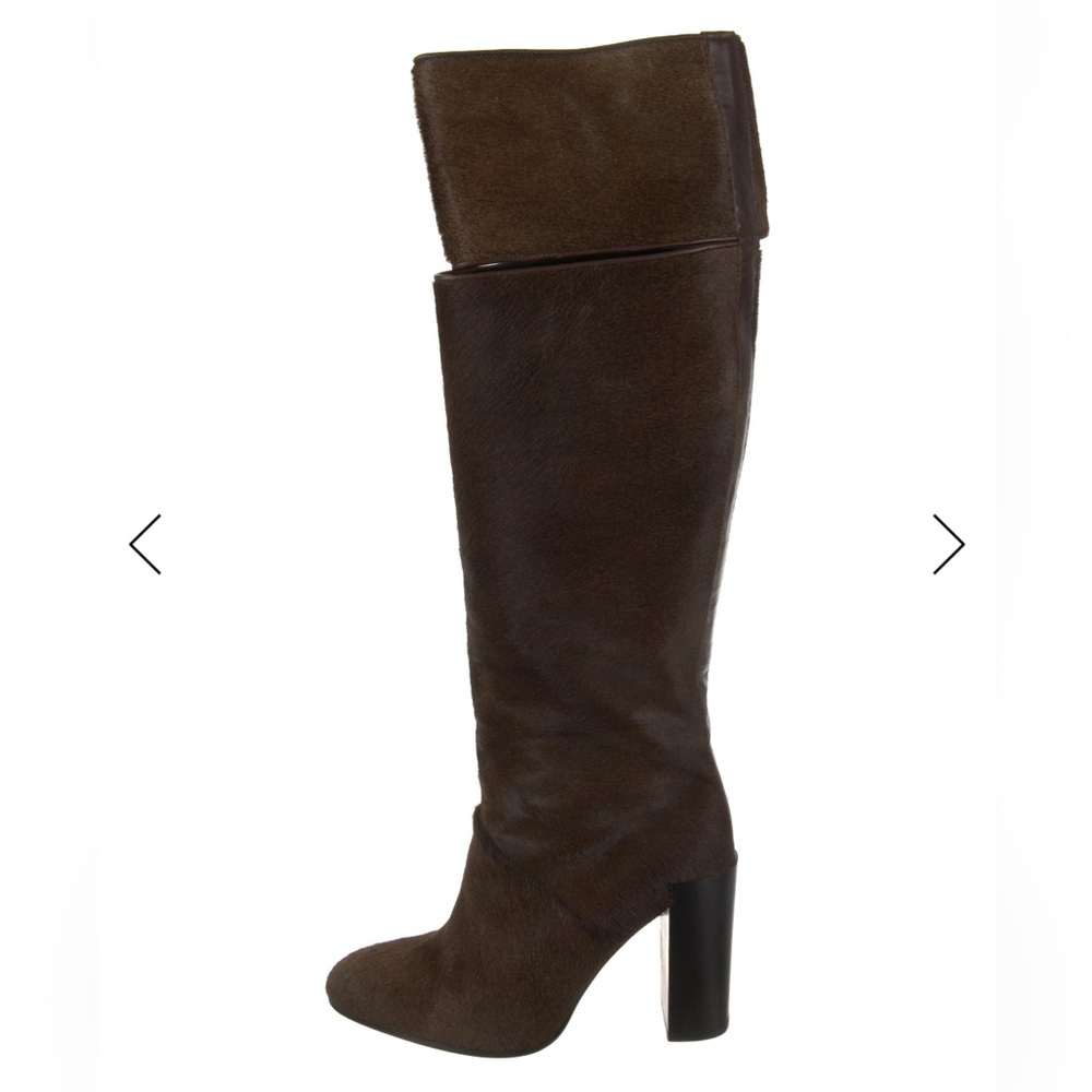 Pierre Hardy Pony Hair Brown Heeled Boots